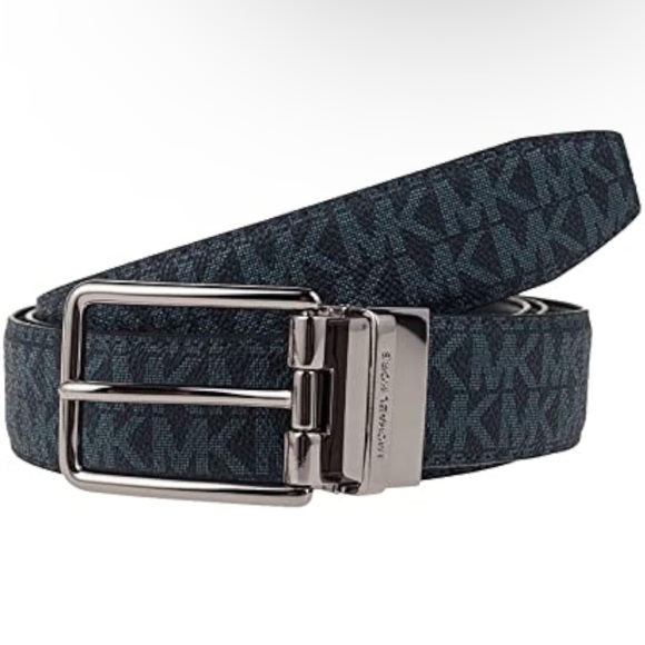 Michael Kors Men's Cut to Fit Reversible PVC Leather Dress Belt NEW - Picture 2 of 5